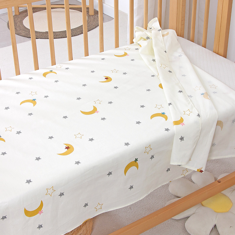 Детско креватче от чист памук тип a, лятно спално бельо, дишащи чаршафи, бебешки чаршафи за малки деца