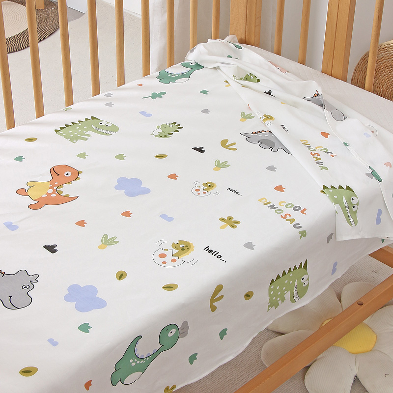 Детско креватче от чист памук тип a, лятно спално бельо, дишащи чаршафи, бебешки чаршафи за малки деца