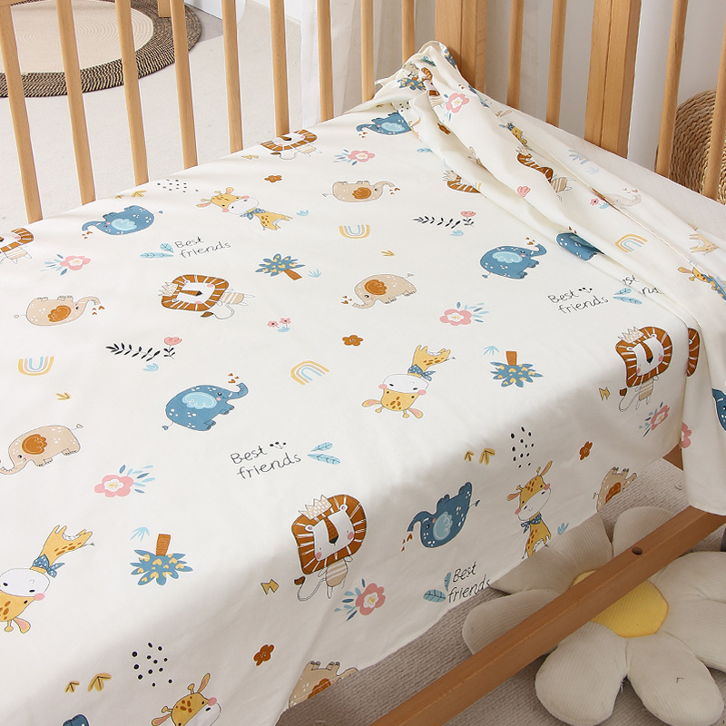 Детско креватче от чист памук тип a, лятно спално бельо, дишащи чаршафи, бебешки чаршафи за малки деца
