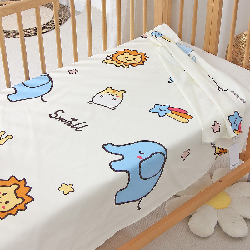 Детско креватче от чист памук тип a, лятно спално бельо, дишащи чаршафи, бебешки чаршафи за малки деца