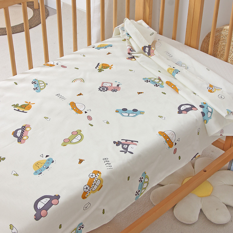 Детско креватче от чист памук тип a, лятно спално бельо, дишащи чаршафи, бебешки чаршафи за малки деца
