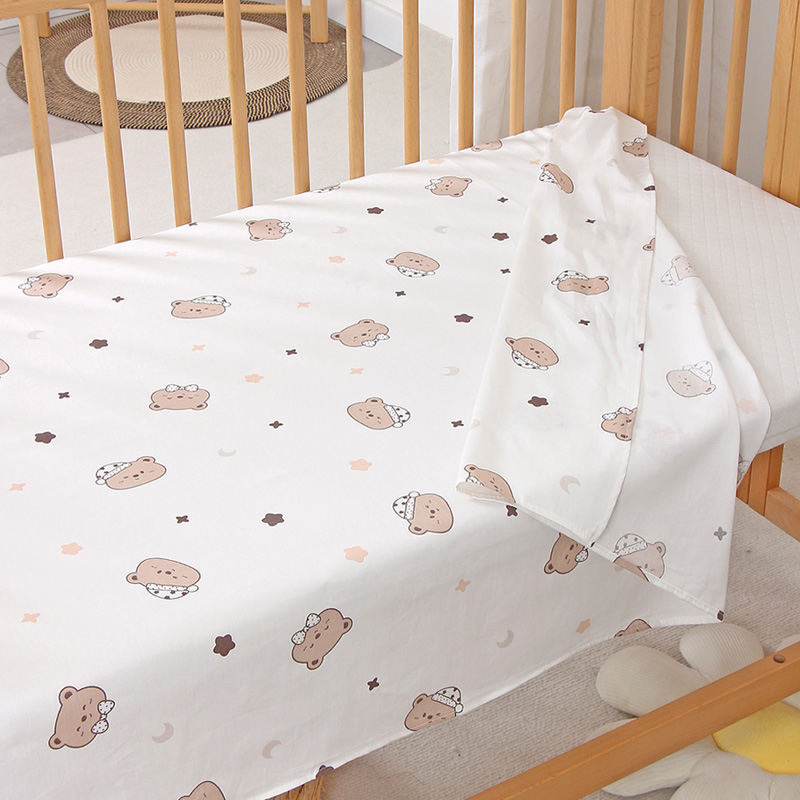Детско креватче от чист памук тип a, лятно спално бельо, дишащи чаршафи, бебешки чаршафи за малки деца