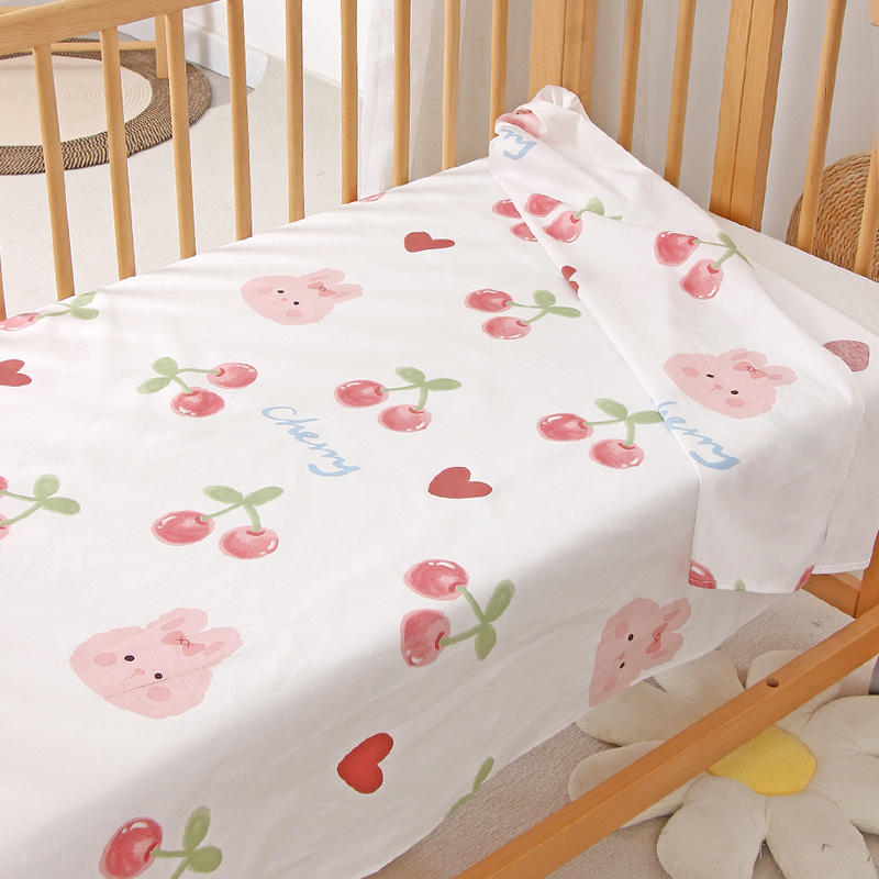 Детско креватче от чист памук тип a, лятно спално бельо, дишащи чаршафи, бебешки чаршафи за малки деца