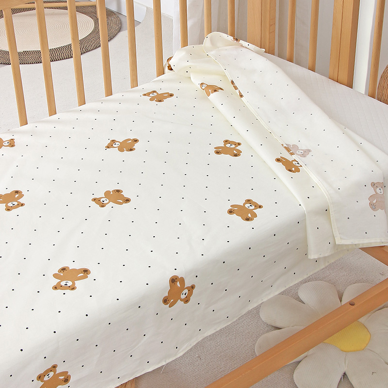 Детско креватче от чист памук тип a, лятно спално бельо, дишащи чаршафи, бебешки чаршафи за малки деца