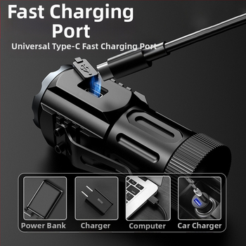 Εξωτερικός πολυλειτουργικός φακός πέντε ματιών με ισχυρό φως, μεγάλης διάρκειας, εξαιρετικά φωτεινός μίνι φορητός μικρός φακός μεγάλης διάρκειας