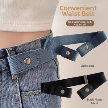Lazy Belt Αόρατο Παντελόνι χωρίς Ιχνηλάτηση Χαλαρά Τζιν Σφιχτής Μέσης Μεγάλη Αλλαγή Μικρή Σφιχτή Μέση Σύσφιξης Τεχνούργημα για Γυναίκες