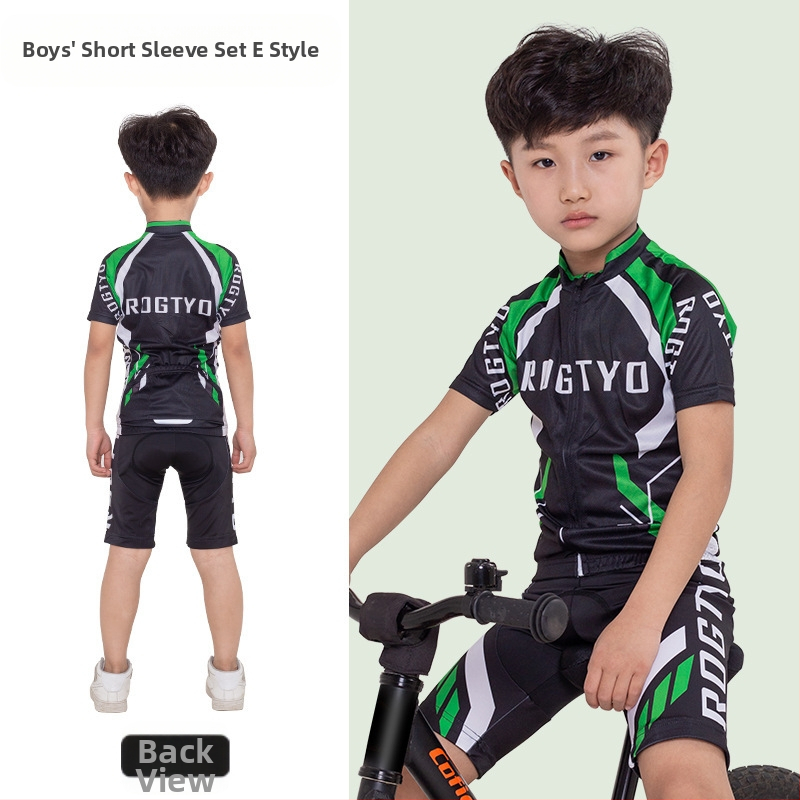 Tavaszi, nyári és őszi gyermek hosszú ujjú kerékpáros mezek, futóbiciklik, kerékpáros felszerelések, görkorcsolya felsők, nadrágok és stoplik