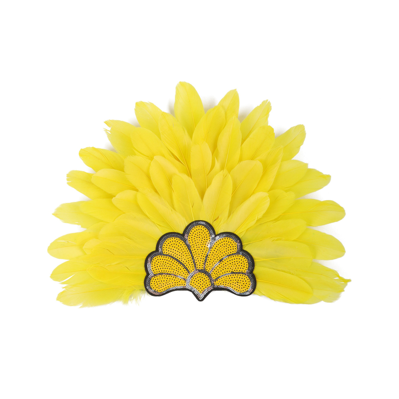 Διασυνοριακό ζεστό καπέλο καρναβαλιού πάρτι χορού παράσταση κορδέλα μαλλιών πολύχρωμη κορδέλα με φτερά χριστουγεννιάτικα αξεσουάρ μαλλιών με υπερβολικά χρώματα