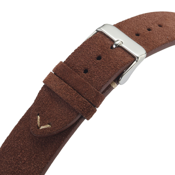 Нов велурени часовник с ръчно шита каишка от велур, за мъже и жени, 14/16/18/20/22 мм