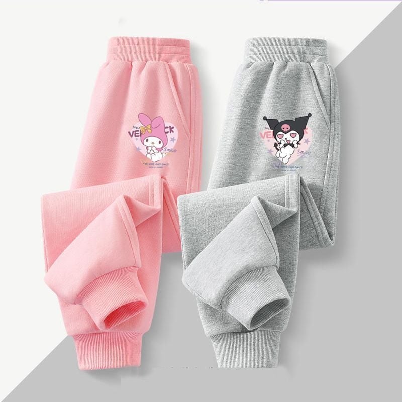 Melody Kulomi lányka nadrágok tavaszi és őszi 2024 új nadrágok melegítőnadrágok gyermek sportnadrágok lezser nadrágok