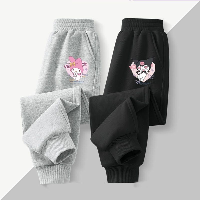 Melody Kulomi lányka nadrágok tavaszi és őszi 2024 új nadrágok melegítőnadrágok gyermek sportnadrágok lezser nadrágok