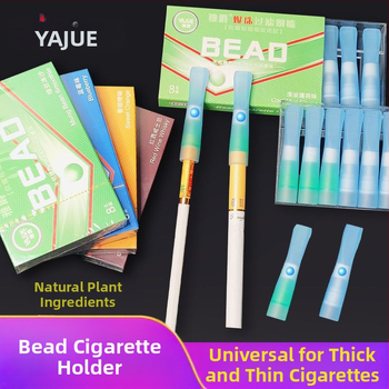 Yajue vienreizlietojamais daudzfunkcionālais augļu garšas pērlīšu cigarešu turētāja filtrs vīriešiem un sievietēm, augstas klases biezs un plāns divējāda lietojuma cigarešu turētāja filtrs vairumtirdzniecībā
