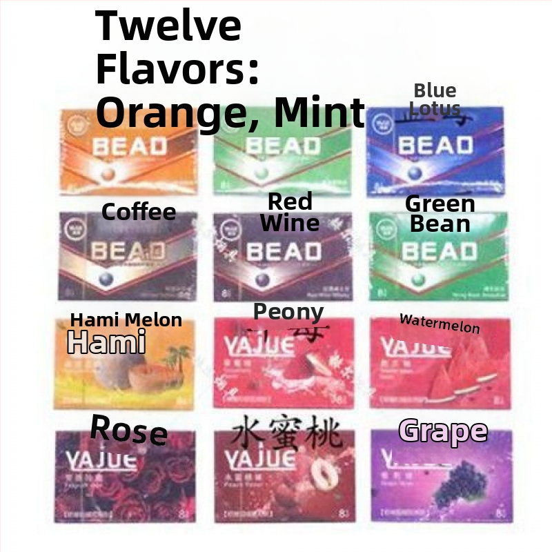 Yajue Многоплодов вкус Филтър за цигари с мъниста за еднократна употреба за мъже и жени Висококачествен дебел и тънък филтър за цигари с двойна употреба на едро