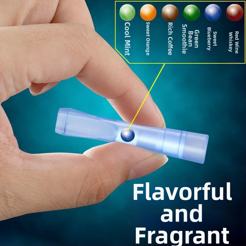 Yajue Многоплодов вкус Филтър за цигари с мъниста за еднократна употреба за мъже и жени Висококачествен дебел и тънък филтър за цигари с двойна употреба на едро