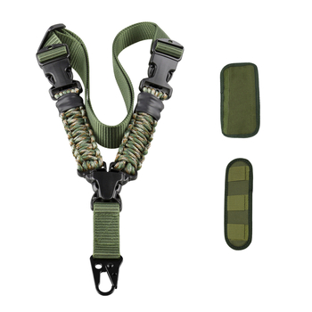 Διασυνοριακό, πολυλειτουργικό σχοινί όπλων με πλεκτό Paracord με κάθετο ιμάντα μονού σημείου, σε πωλήσεις σε αμερικανικό εμπόριο, για εξωτερικούς χώρους