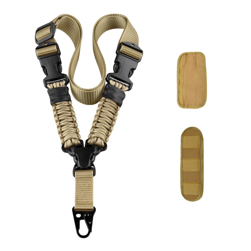 Διασυνοριακό, πολυλειτουργικό σχοινί όπλων με πλεκτό Paracord με κάθετο ιμάντα μονού σημείου, σε πωλήσεις σε αμερικανικό εμπόριο, για εξωτερικούς χώρους