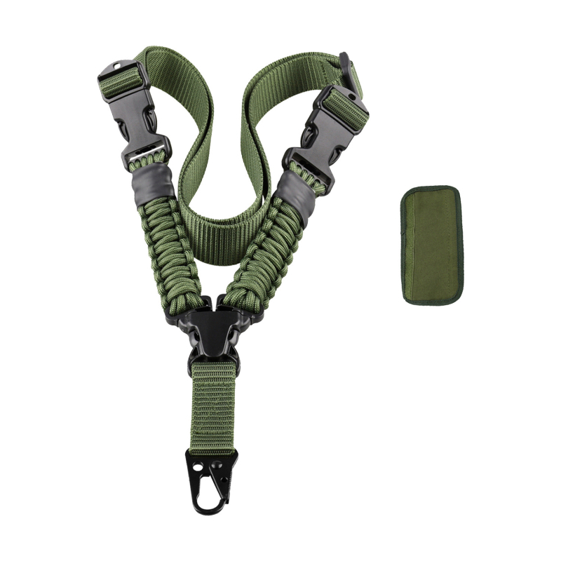 Διασυνοριακό, πολυλειτουργικό σχοινί όπλων με πλεκτό Paracord με κάθετο ιμάντα μονού σημείου, σε πωλήσεις σε αμερικανικό εμπόριο, για εξωτερικούς χώρους