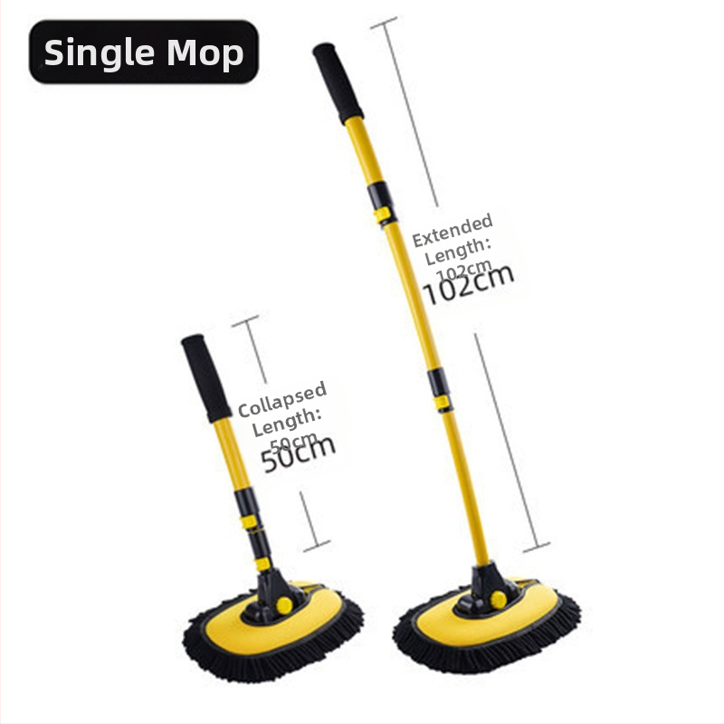 „Zhongheng“ automobilių plovimo šluostė, specialus automobilių plovimo šepetys, nepažeidžiantis automobilio, ilga rankena, teleskopinis minkštų šerelių šepetys automobilio valymui ir šluostymui