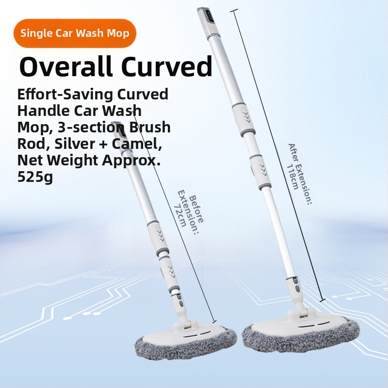 „Zhongheng“ automobilių plovimo šluostė, specialus automobilių plovimo šepetys, nepažeidžiantis automobilio, ilga rankena, teleskopinis minkštų šerelių šepetys automobilio valymui ir šluostymui