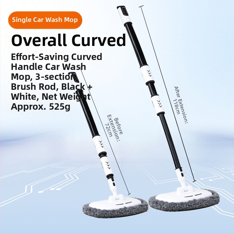 „Zhongheng“ automobilių plovimo šluostė, specialus automobilių plovimo šepetys, nepažeidžiantis automobilio, ilga rankena, teleskopinis minkštų šerelių šepetys automobilio valymui ir šluostymui