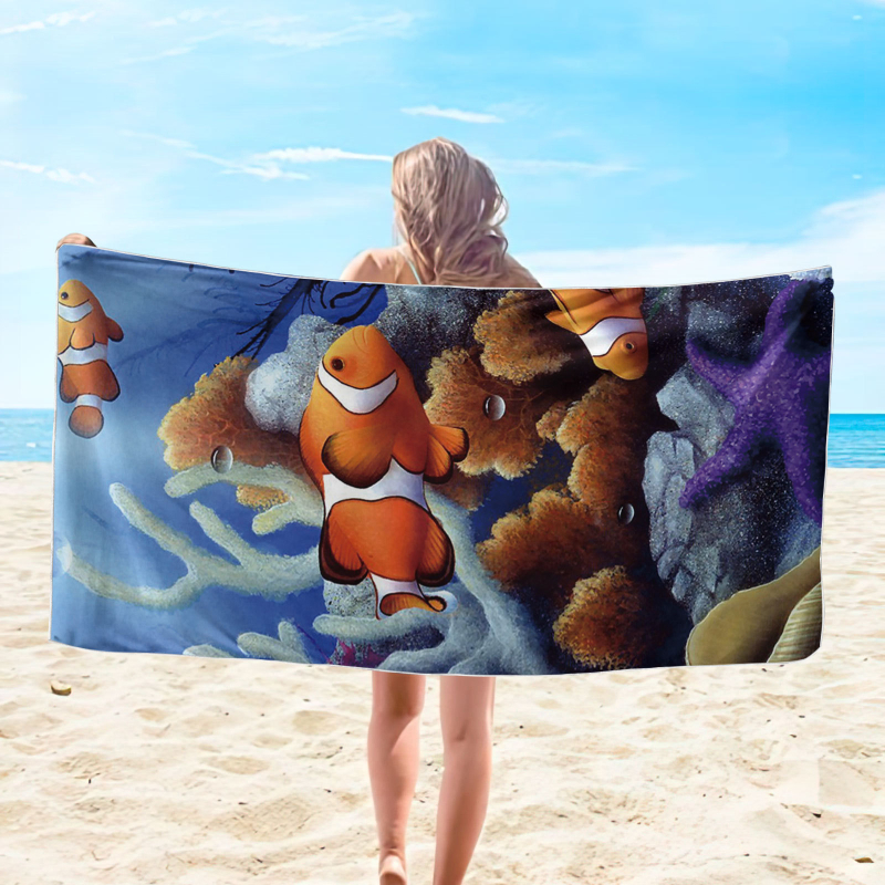 Tarpvalstybinė užsienio prekyba, didmeninė prekyba mikropluošto, užsienio prekyba, kvadratinis paplūdimio rankšluostis, didelis dydis, smėliui atsparus, minkštas kvadratinis rankšluostis, jūrinio stiliaus