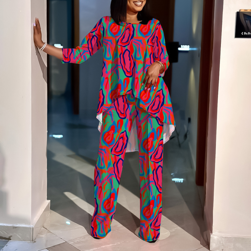 Γυναικείο κοστούμι ψηφιακής εκτύπωσης με νέο διασυνοριακό χάρτη προϊόντων 2021