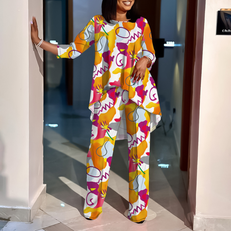 Γυναικείο κοστούμι ψηφιακής εκτύπωσης με νέο διασυνοριακό χάρτη προϊόντων 2021