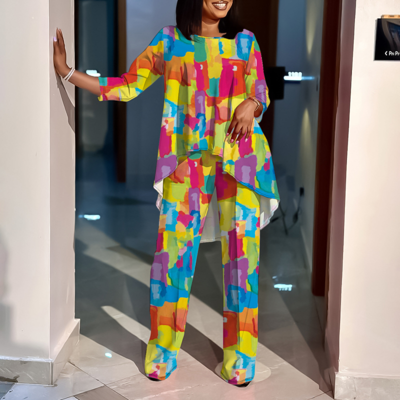 Γυναικείο κοστούμι ψηφιακής εκτύπωσης με νέο διασυνοριακό χάρτη προϊόντων 2021