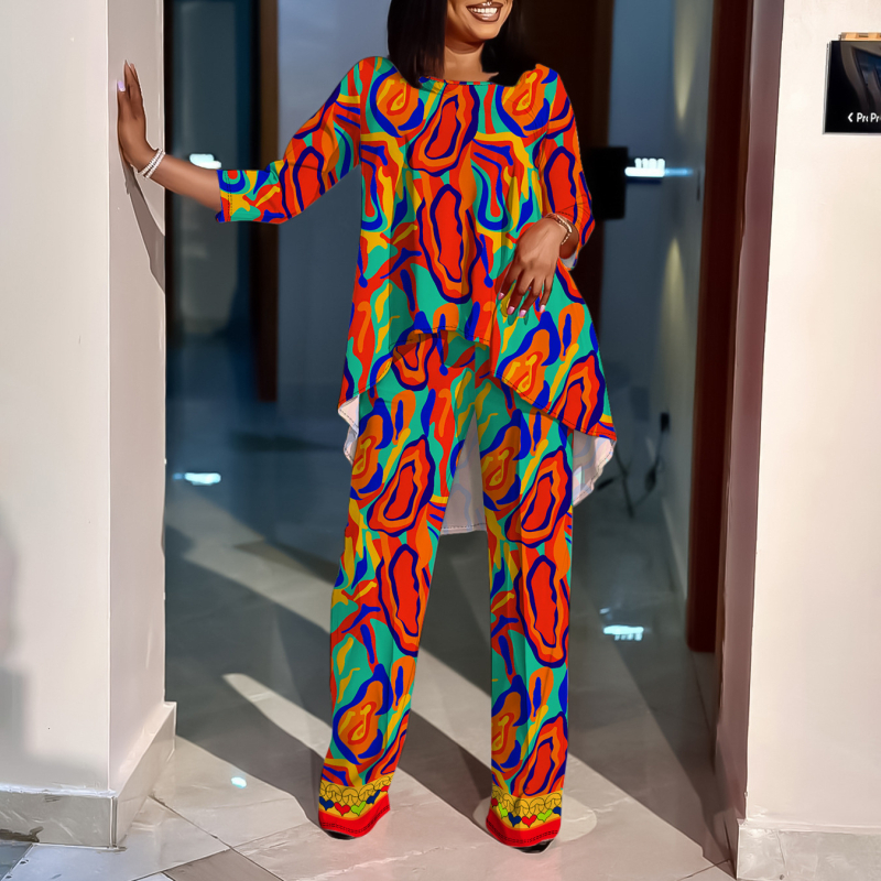 2021. aasta piiriülene uue toote kaart, naiste lahtine digitaaltrüki ülikond