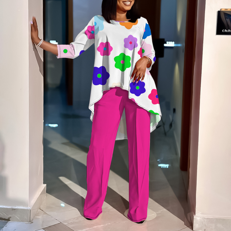 2021. aasta piiriülene uue toote kaart, naiste lahtine digitaaltrüki ülikond