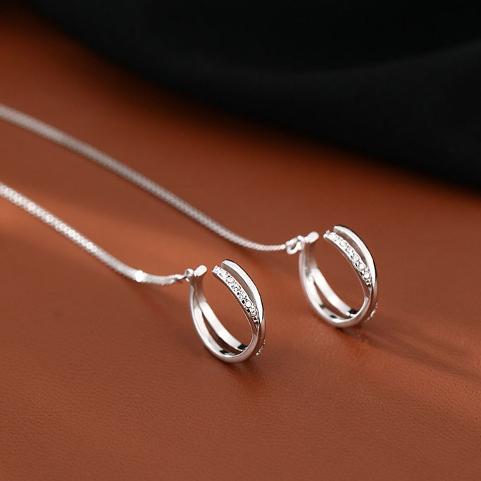 925 prabos sidabriniai auskarai su kutais, vasariniai auskarai, 2024 m. nauji madingi auskarai, šalto vėjo auskarai, moteriški papuošalai