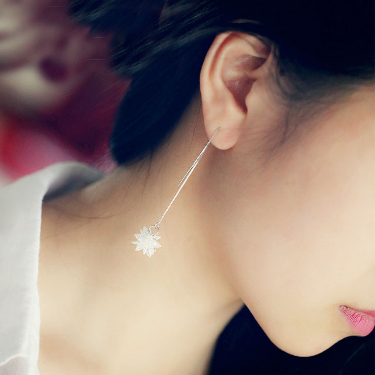 925 prabos sidabriniai auskarai su kutais, vasariniai auskarai, 2024 m. nauji madingi auskarai, šalto vėjo auskarai, moteriški papuošalai