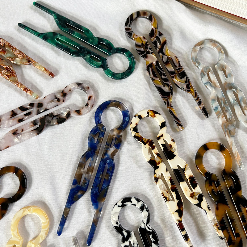 Naujas kiniškas acto rūgšties U formos plaukų segtukas, aukštos kokybės, pakaušio disko formos plaukų segtukas, galvos apdangalas, kamuoliukai, galva, antikvarinis Hanfu plaukų segtukas