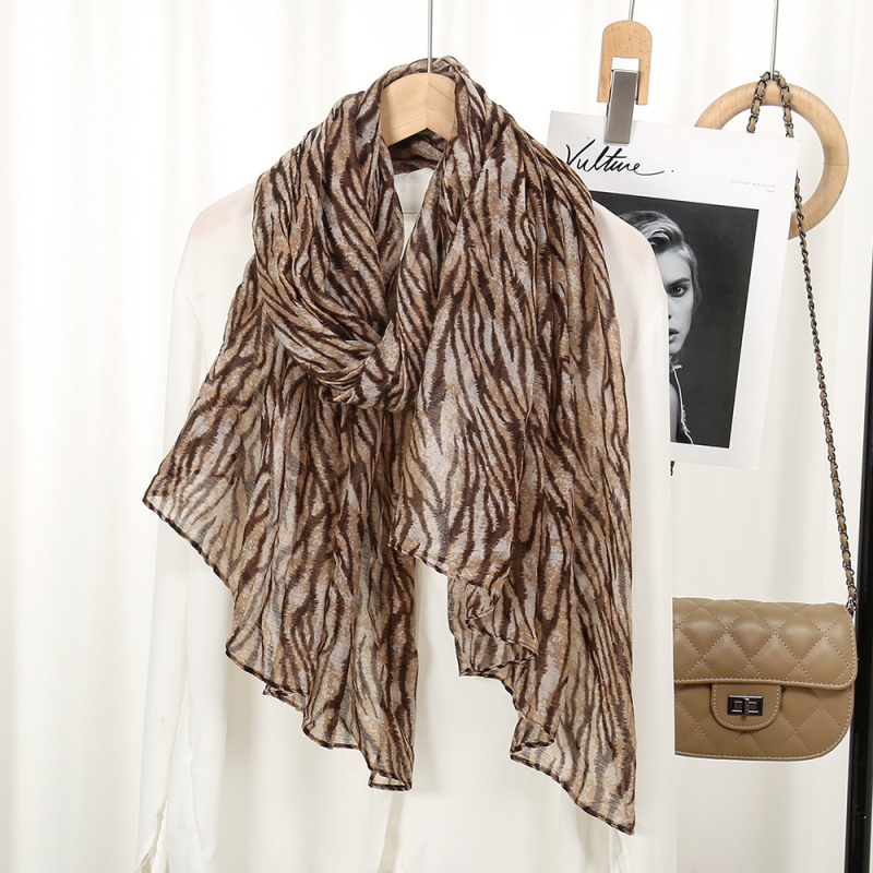 Balio verpalų spausdintas šalikas moterims, naujas zebro rašto plonas šalikas, musulmoniškas baotou galvos apdangalas, kelioninis šilko šalikas su nuotraukomis