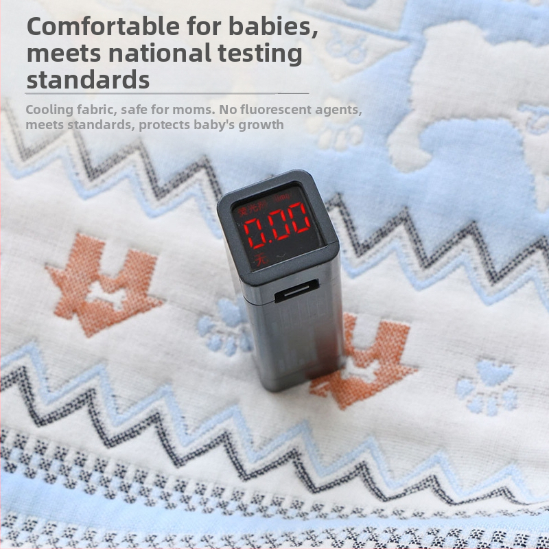 Лятна шестслойна марлена мека постелка 80*40, пераща се за бебета, постелка за външна употреба за количка за кола