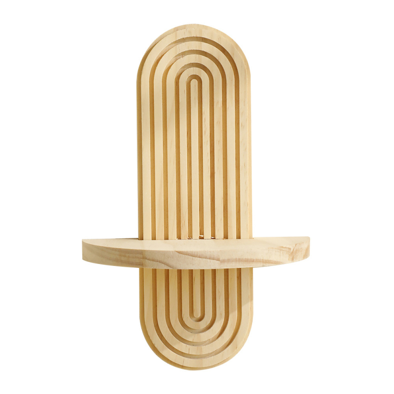 Boemski ovalni konac, kreativni stalak za cvjetne posude od punog drva, drveni rukotvorini, ukras za dom