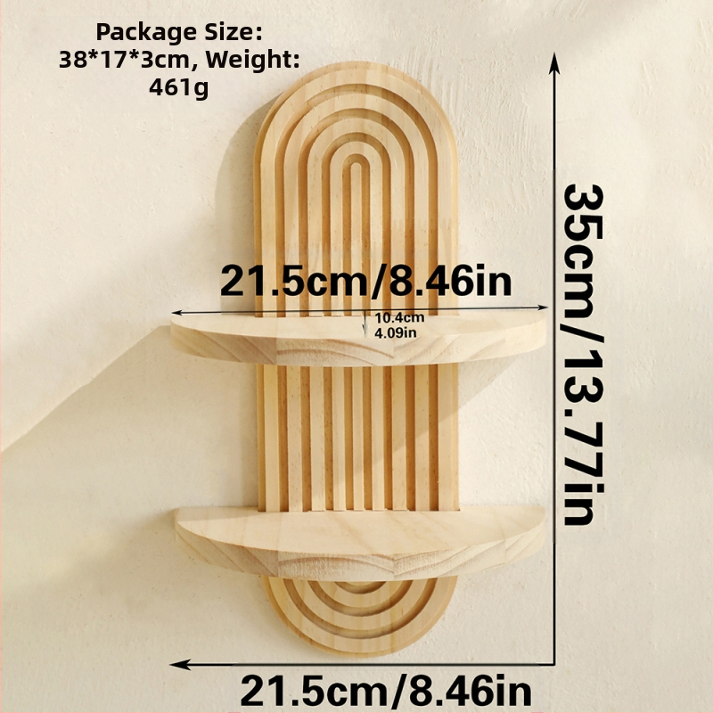 Boemski ovalni konac, kreativni stalak za cvjetne posude od punog drva, drveni rukotvorini, ukras za dom