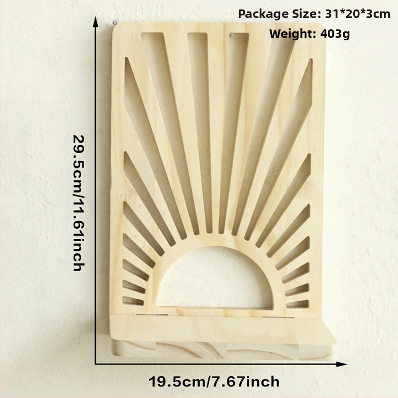 Boemski ovalni konac, kreativni stalak za cvjetne posude od punog drva, drveni rukotvorini, ukras za dom