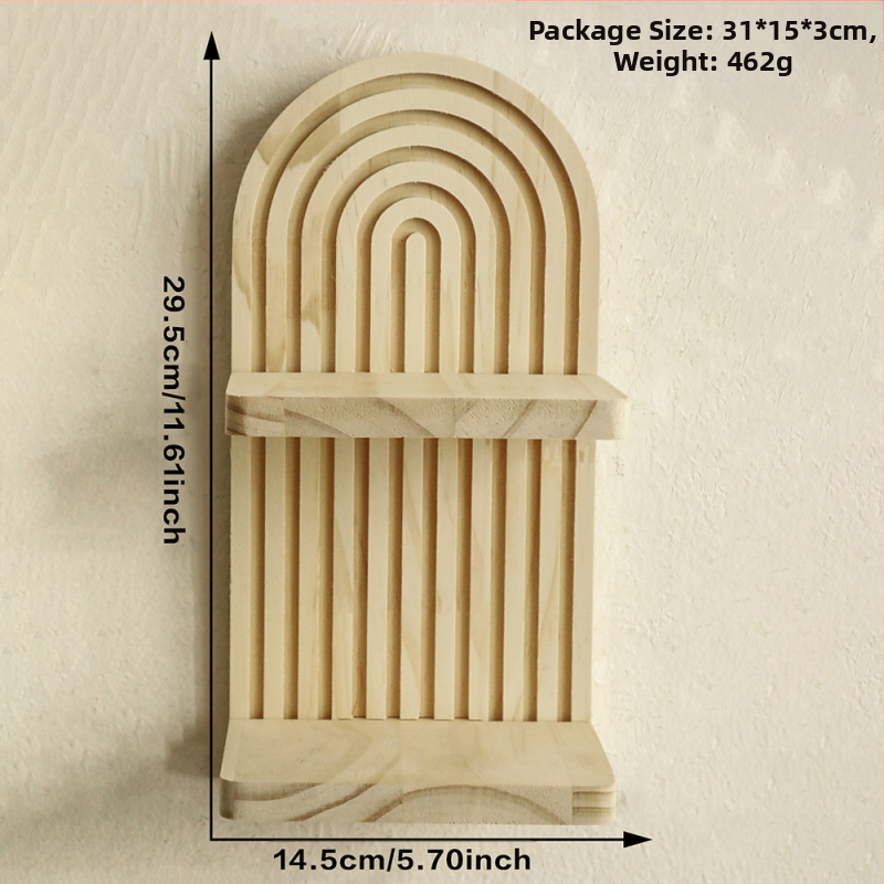 Boemski ovalni konac, kreativni stalak za cvjetne posude od punog drva, drveni rukotvorini, ukras za dom