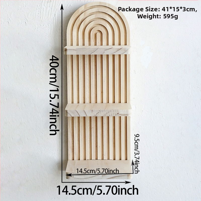 Boemski ovalni konac, kreativni stalak za cvjetne posude od punog drva, drveni rukotvorini, ukras za dom