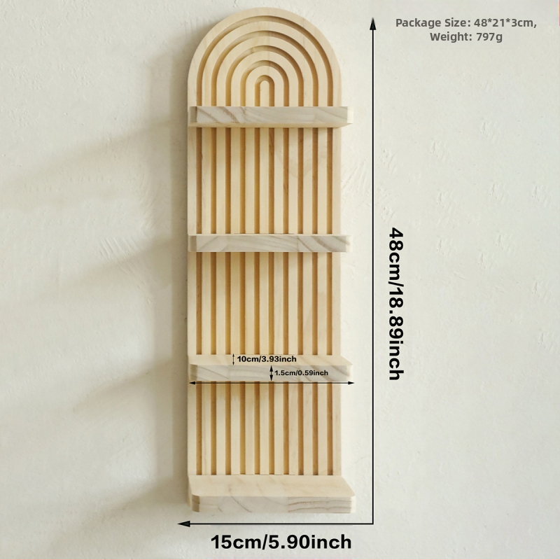 Boemski ovalni konac, kreativni stalak za cvjetne posude od punog drva, drveni rukotvorini, ukras za dom