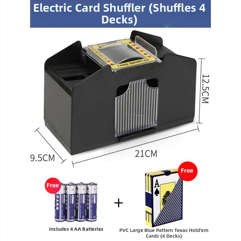Kāršu jaukšanas mašīna, automātiska pokera karšu izsniegšanas mašīna, karšu jaukšanas mašīna, Teksasas pokers, elektriskā, pretkrāpšanās, vairāku pāru, mazgājama