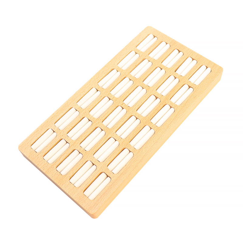 Korėjietiško stiliaus žiedų demonstravimo rekvizitai, medžio masyvo žiedų poros žiedų langų demonstravimo stovas, deimantinių žiedų šaudymo demonstravimo dėklas, didmeninė prekyba