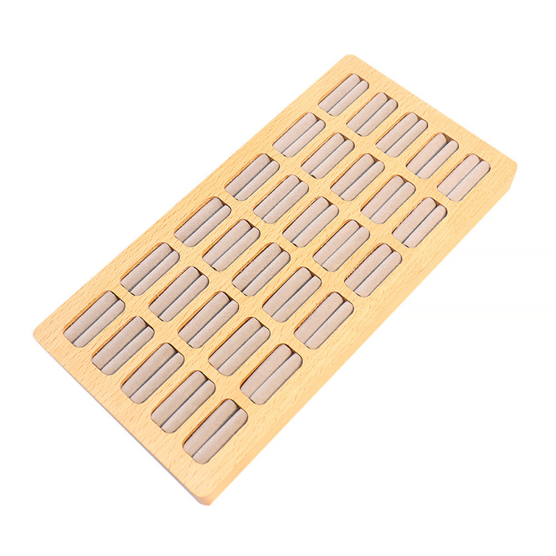 Korėjietiško stiliaus žiedų demonstravimo rekvizitai, medžio masyvo žiedų poros žiedų langų demonstravimo stovas, deimantinių žiedų šaudymo demonstravimo dėklas, didmeninė prekyba