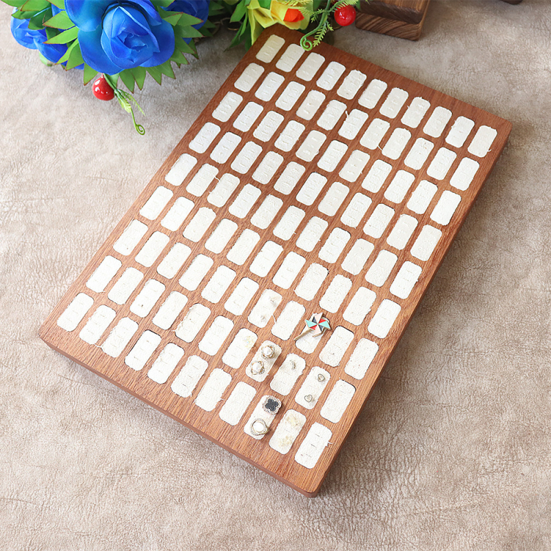 Korėjietiško stiliaus žiedų demonstravimo rekvizitai, medžio masyvo žiedų poros žiedų langų demonstravimo stovas, deimantinių žiedų šaudymo demonstravimo dėklas, didmeninė prekyba