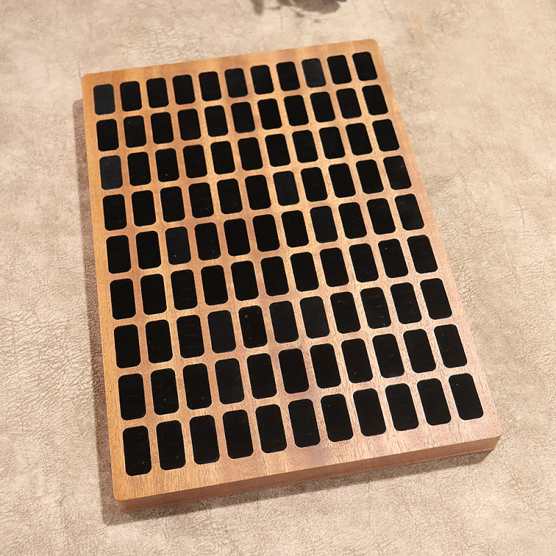 Korėjietiško stiliaus žiedų demonstravimo rekvizitai, medžio masyvo žiedų poros žiedų langų demonstravimo stovas, deimantinių žiedų šaudymo demonstravimo dėklas, didmeninė prekyba