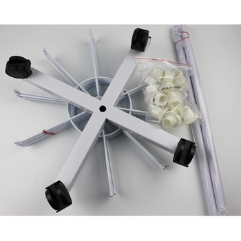 Daugiasluoksnė gatvės prekystalio besisukanti lentynėlė, karoliai, automobiliams pakabinami karoliukai, virvelės, kojinės, skrybėlių papuošalų lentynėlė, parduotuvės durų pakabinamas stovas, vitrina 1