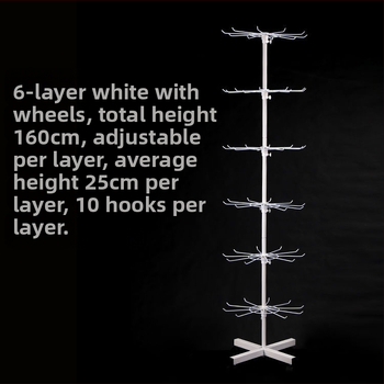Daugiasluoksnė gatvės prekystalio besisukanti lentynėlė, karoliai, automobiliams pakabinami karoliukai, virvelės, kojinės, skrybėlių papuošalų lentynėlė, parduotuvės durų pakabinamas stovas, vitrina 1