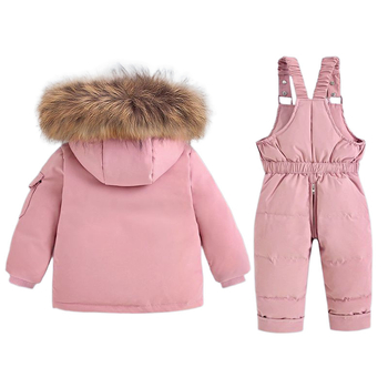 Σετ δύο τεμαχίων για αγόρια και κορίτσια, 3 βρέφη 1-5 ετών, παιδικό χειμερινό μπουφάν σκι δυτικού τύπου