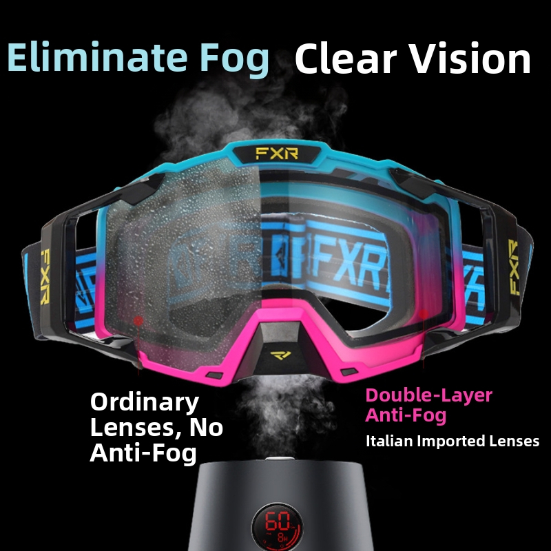 2024-es, határokon átnyúló, új, raktáron lévő FXR pára- és pormentes terepjáró szemüveg, motoros síelésre, gyorsasági szemüveg
